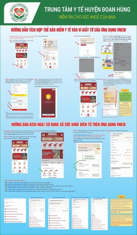 HƯỚNG DẪN TÍCH HỢP THẺ BẢO HIỂM Y TẾ VÀO VÍ GIẤY TỜ CỦA ỨNG DỤNG VNEID